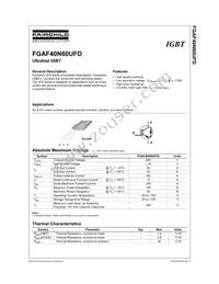 FGAF40N60UFDTU Datasheet Page 2