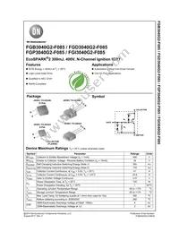 FGD3040G2 Datasheet Cover