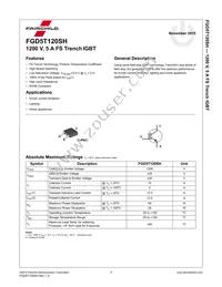 FGD5T120SH Datasheet Page 2