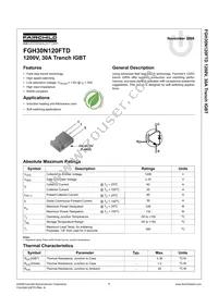 FGH30N120FTDTU Datasheet Cover