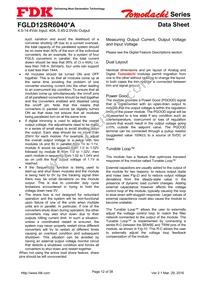 FGLD12SR6040PA Datasheet Page 12