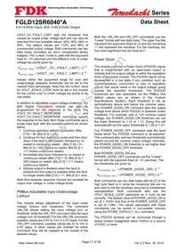 FGLS12SR6040PA Datasheet Page 17