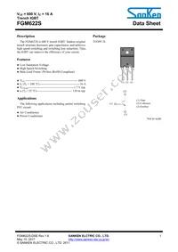 FGM622S Datasheet Cover