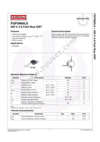 FGP5N60LS Datasheet Page 2