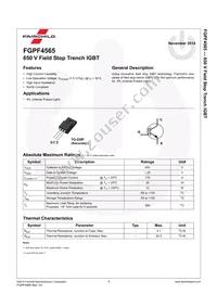 FGPF4565 Datasheet Page 2