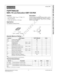 FGPF7N60LSDTU Datasheet Cover