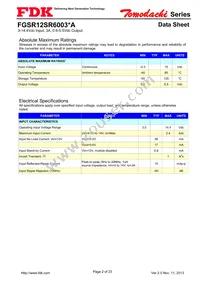 FGSR12SR6003PA Datasheet Page 2