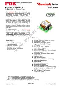 FGSR12SR6006PA Datasheet Cover