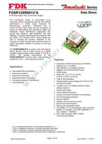 FGSR12SR6012PA Datasheet Cover