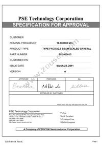 FH1600015 Datasheet Cover