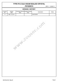 FH1600015 Datasheet Page 2