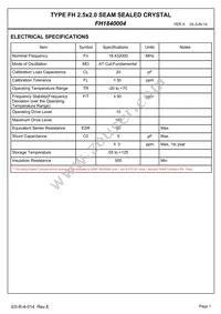 FH1840004 Datasheet Page 3