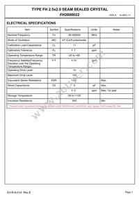 FH2600022 Datasheet Page 3