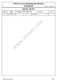 FH2700019Z Datasheet Page 2