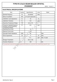 FH3000007 Datasheet Page 3