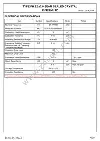 FH3740013Z Datasheet Page 3