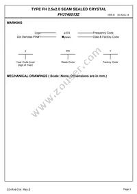 FH3740013Z Datasheet Page 5