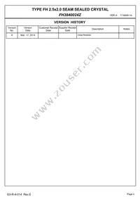 FH3840024Z Datasheet Page 2