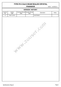 FH4000039 Datasheet Page 2