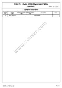 FH4000047 Datasheet Page 2