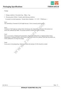 FHD3C64X-H Datasheet Page 15