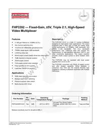 FHP3392IMTC24 Datasheet Cover