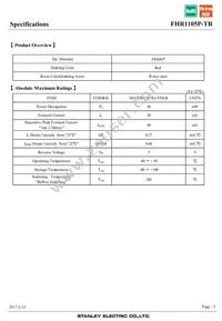 FHR1105P-TR Datasheet Page 3