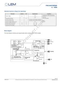 FHS 40-P/SP600 Datasheet Page 2
