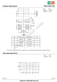 FHY1105P-TR Datasheet Page 2