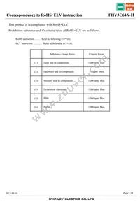 FHY3C64X-H Datasheet Page 19