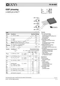 FII40-06D Datasheet Cover