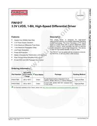 FIN1017M Datasheet Cover