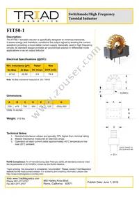 FIT50-1-B Datasheet Cover