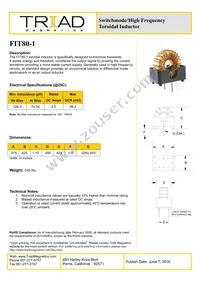 FIT80-1-B Datasheet Cover