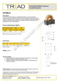 FIT80-4-B Datasheet Cover