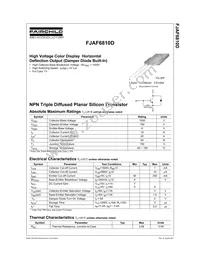 FJAF6810DTU Datasheet Cover