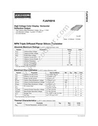 FJAF6916TU Datasheet Cover