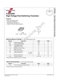 FJD5304DTF Datasheet Page 2