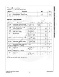 FJE5304D Datasheet Page 3