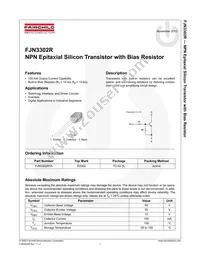 FJN3302RBU Datasheet Cover