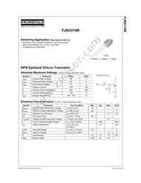 FJN3314RBU Datasheet Cover