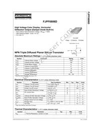 FJPF6806DTU Datasheet Cover