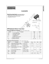 FJV3107RMTF Datasheet Cover