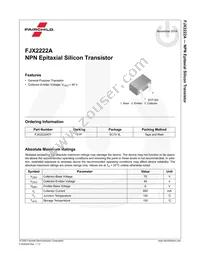FJX2222ATF Datasheet Page 2