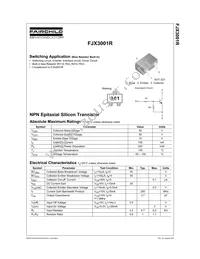 FJX3001RTF Datasheet Cover