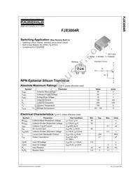 FJX3004RTF Datasheet Cover