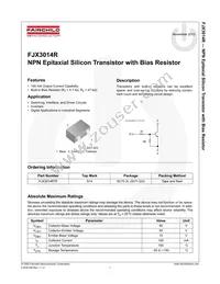 FJX3014RTF Datasheet Page 2