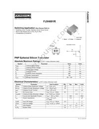FJX4001RTF Datasheet Cover