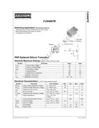 FJX4007RTF Datasheet Cover