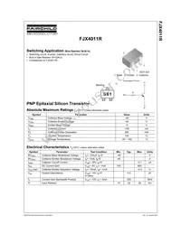 FJX4011RTF Datasheet Cover